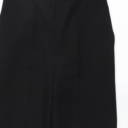 Womens UK Size 14 Preworn Regular Fit  Black Trousers