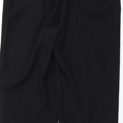 Womens UK Size 14 Preworn Regular Fit  Black Trousers