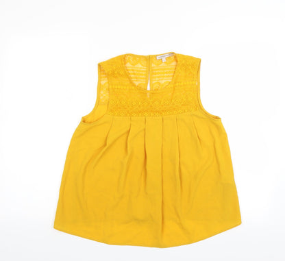 Womens UK Size 8 Limited Edition Yellow Basic Blouse