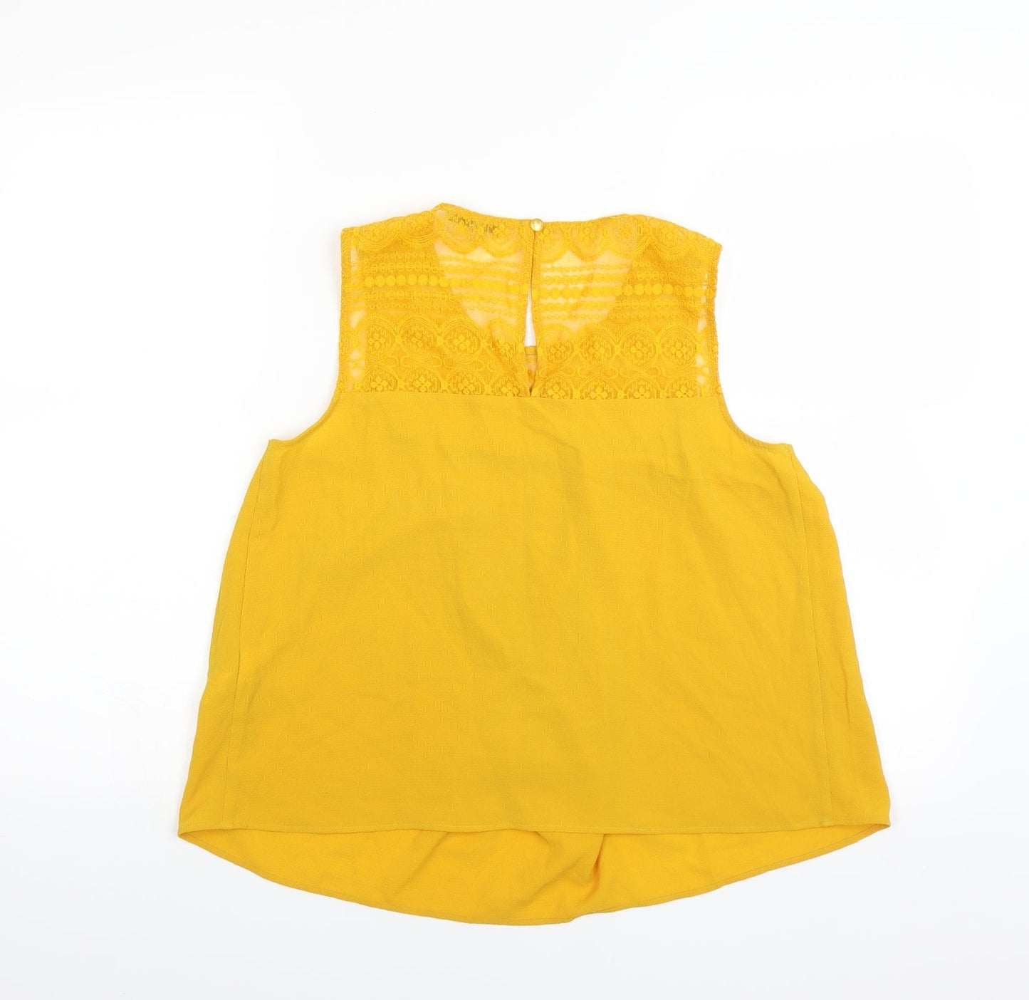 Womens UK Size 8 Limited Edition Yellow Basic Blouse