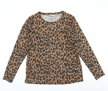 Womens UK Size 14 Sainsburys Brown Basic Blouse