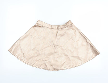 New Look Girls Gold   A-Line Skirt Size 13 Years - METALLIC
