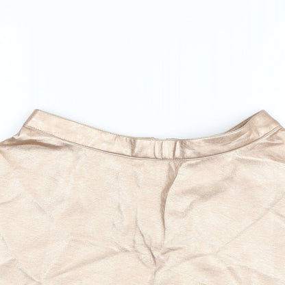 New Look Girls Gold   A-Line Skirt Size 13 Years - METALLIC
