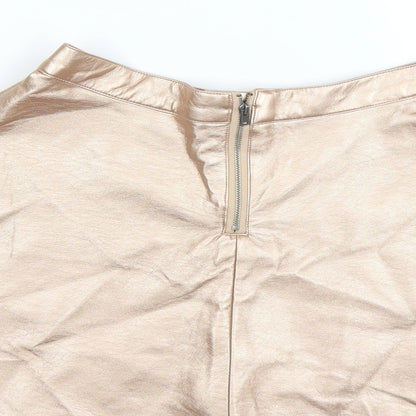 New Look Girls Gold   A-Line Skirt Size 13 Years - METALLIC