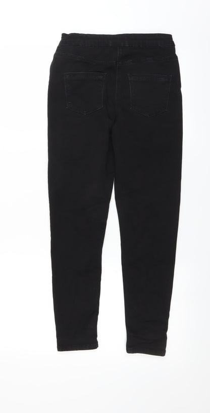 Matalan Girls Black  Denim Skinny Jeans Size 12 Years