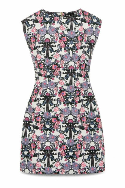 Mela London Womens Ivory Floral  Sheath  Size 8