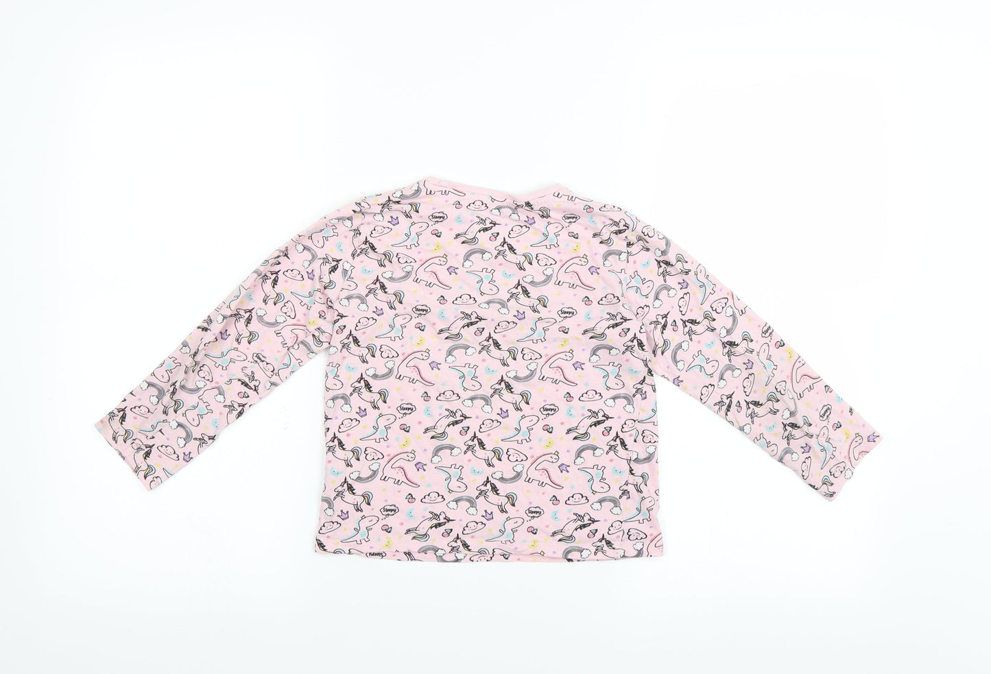 PEP & CO Girls Pink   Basic T-Shirt Size 5-6 Years  - ALWYAS DREAMING UNICORN PATTERN