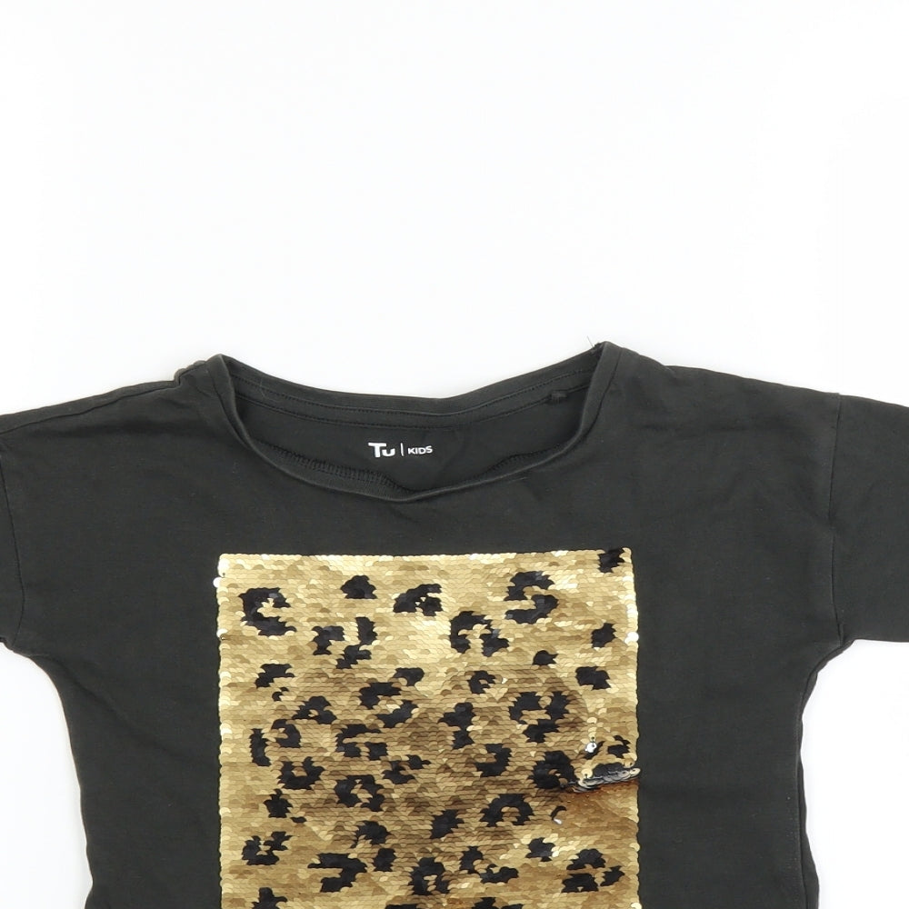 Sainsburys Boys Green   Basic T-Shirt Size 6 Years