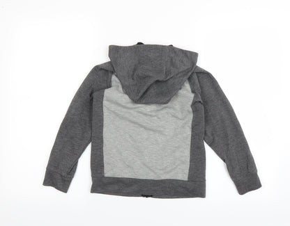 Matalan Boys Grey   Full Zip Hoodie Size 7 Years