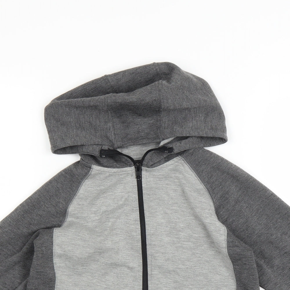 Matalan Boys Grey   Full Zip Hoodie Size 7 Years