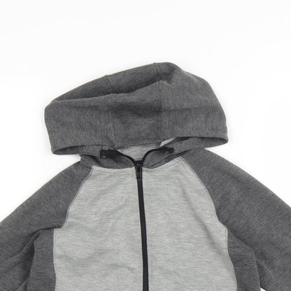 Matalan Boys Grey   Full Zip Hoodie Size 7 Years