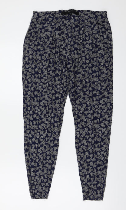 Hareem  Womens Blue Floral   Leggings Size 10 L24 in