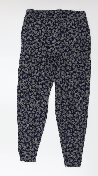 Hareem  Womens Blue Floral   Leggings Size 10 L24 in