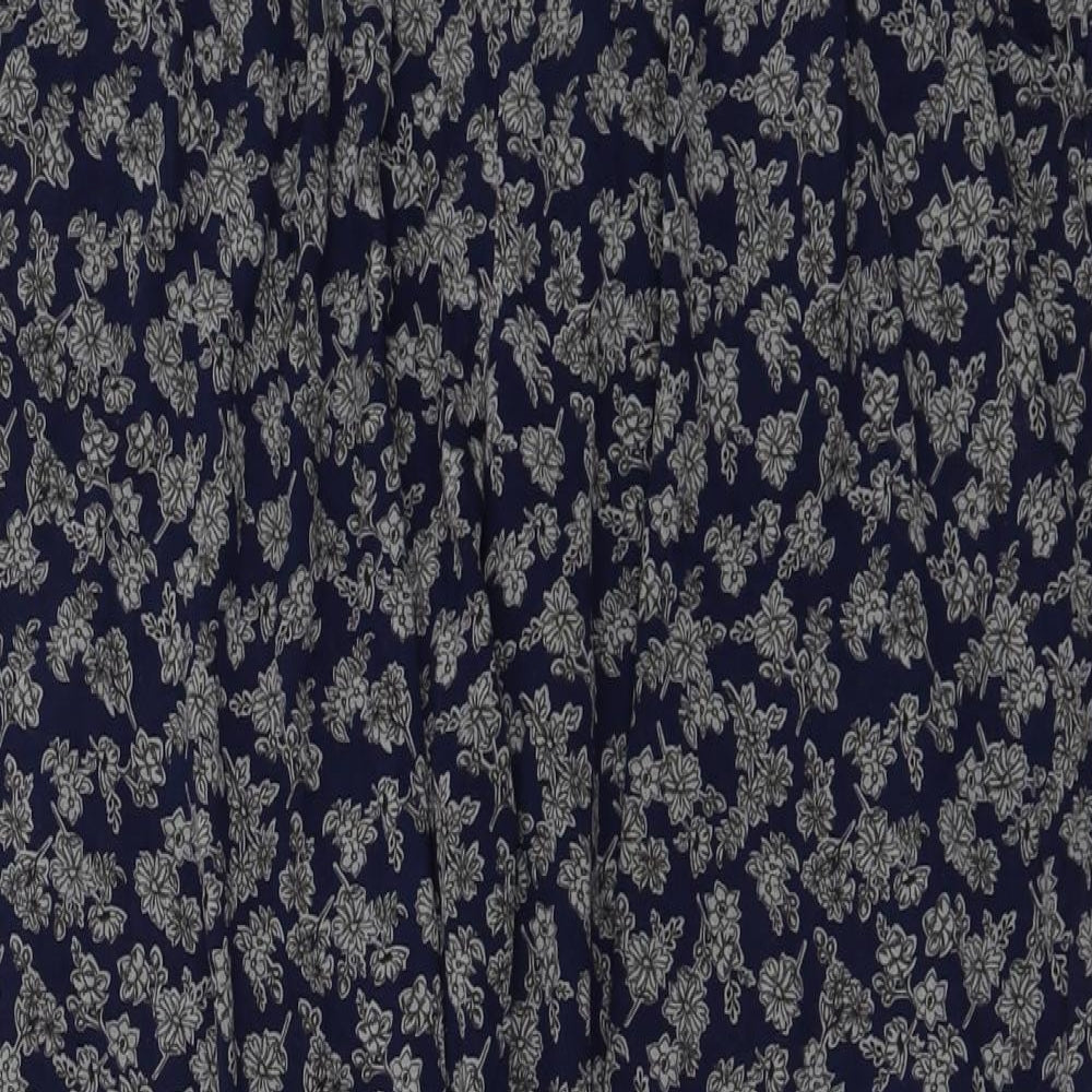 Hareem  Womens Blue Floral   Leggings Size 10 L24 in