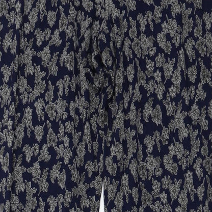 Hareem  Womens Blue Floral   Leggings Size 10 L24 in