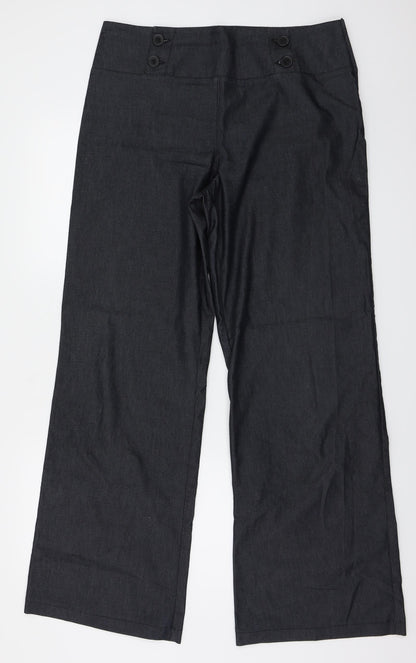 Womens UK Size 32 in Essentials Regular Fit  Grey Trousers