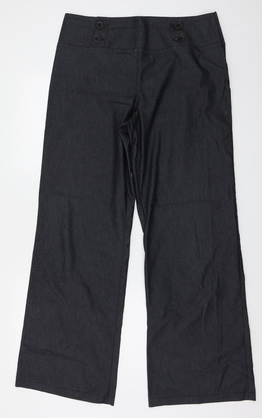 Womens UK Size 32 in Essentials Regular Fit  Grey Trousers