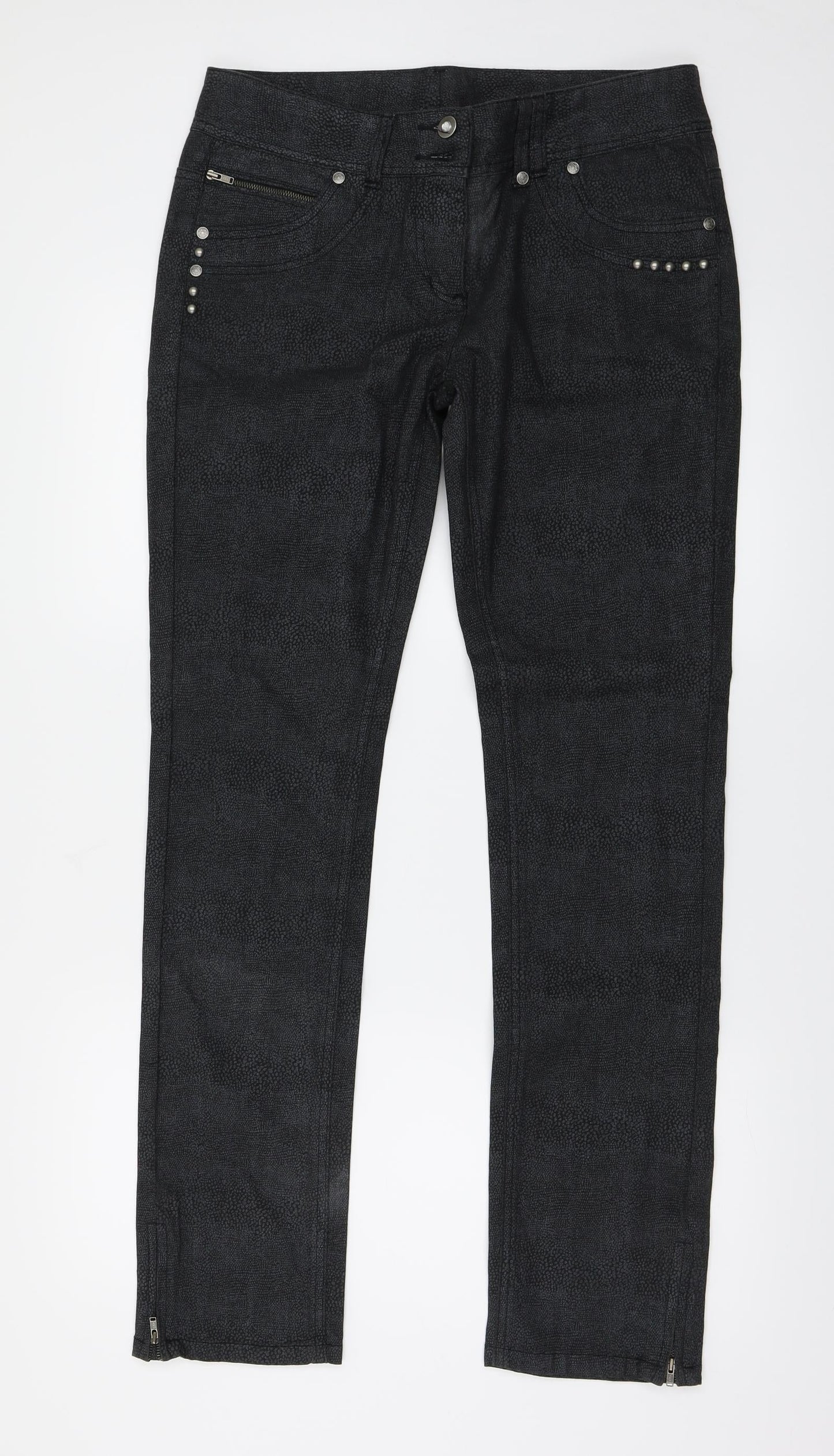Womens UK Size 12 Redherring Regular Fit  Black Trousers