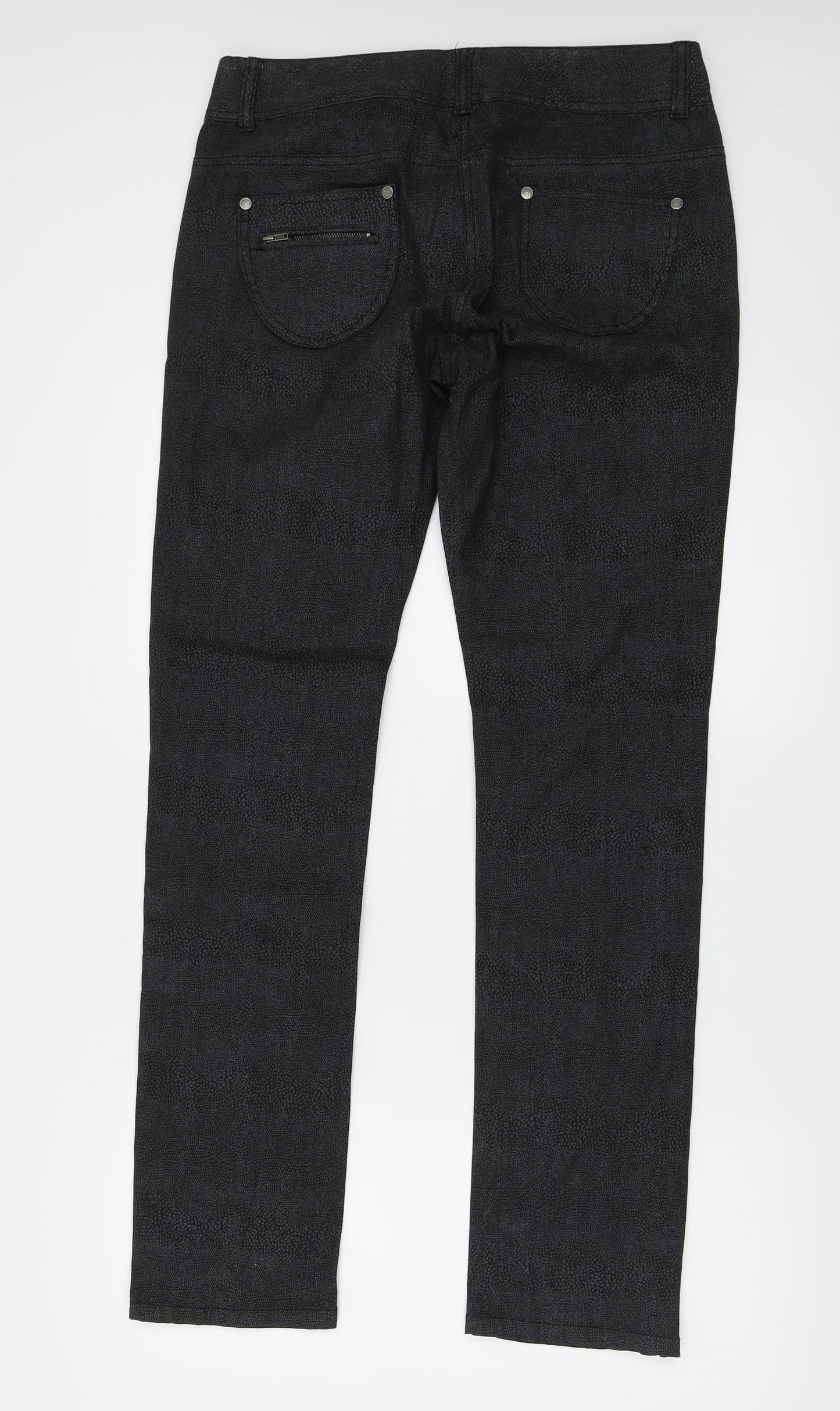 Womens UK Size 12 Redherring Regular Fit  Black Trousers