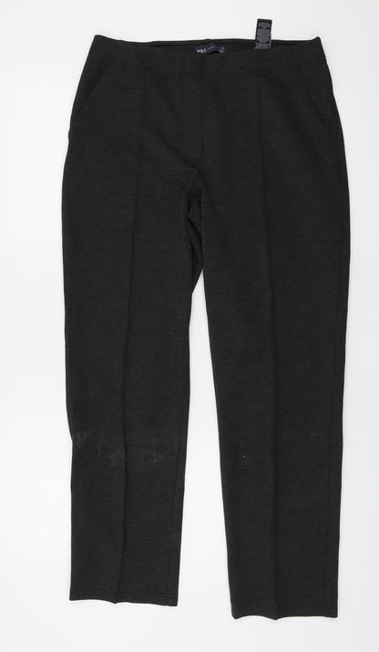 Womens UK Size 12 Marks and Spencer Regular Fit  Grey Trousers