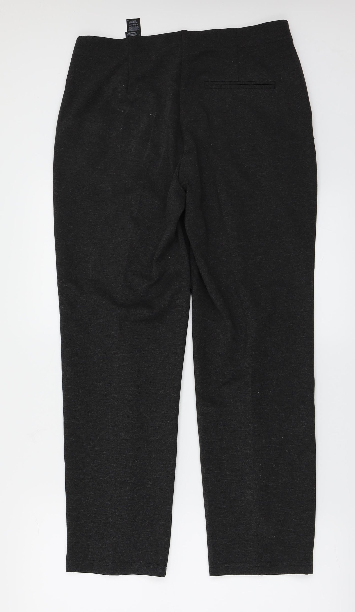 Womens UK Size 12 Marks and Spencer Regular Fit  Grey Trousers
