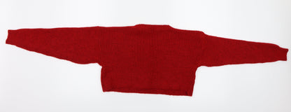 New Look Womens Red Paisley  Pullover Jumper Size S