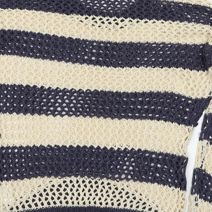 soul & co Womens Ivory Striped  Pullover Jumper Size 6