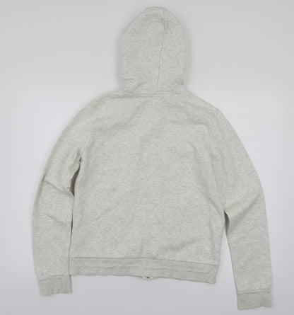 H&M Womens White   Full Zip Hoodie Size M