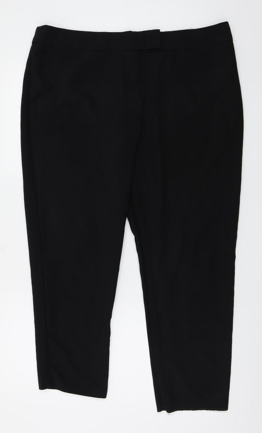 George Womens Black   Trousers  Size 18 L23 in