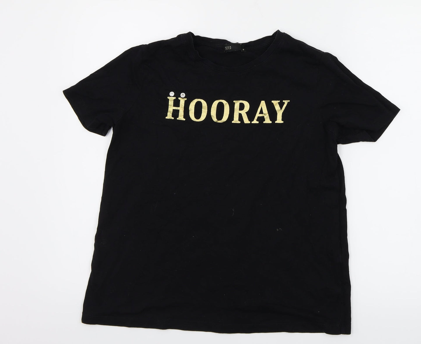 Seed Womens Black   Basic T-Shirt Size S
