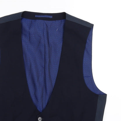 Mens UK Size S Burton Regular Blue Suit Jacket