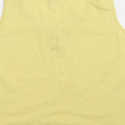 Womens UK Size 16 Debenhams Yellow Basic Tank