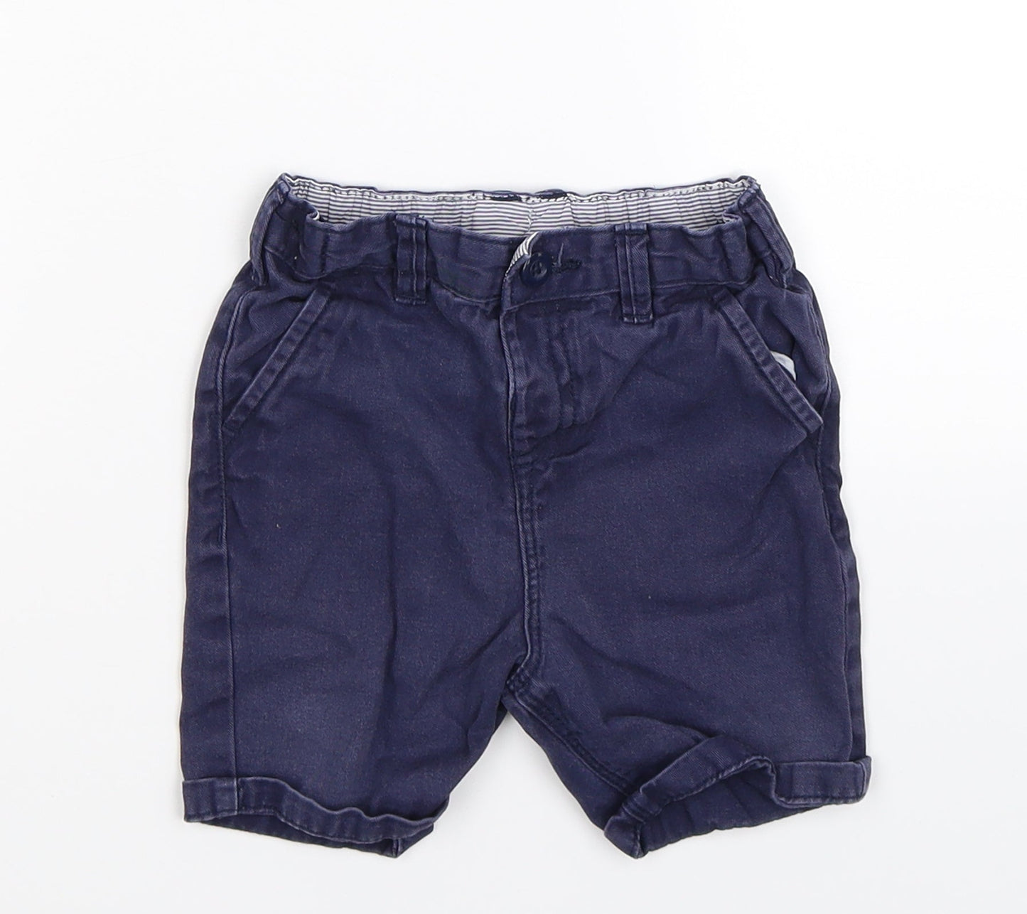 George Boys Blue   Cropped Trousers Size 12-18 Months