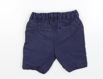 George Boys Blue   Cropped Trousers Size 12-18 Months