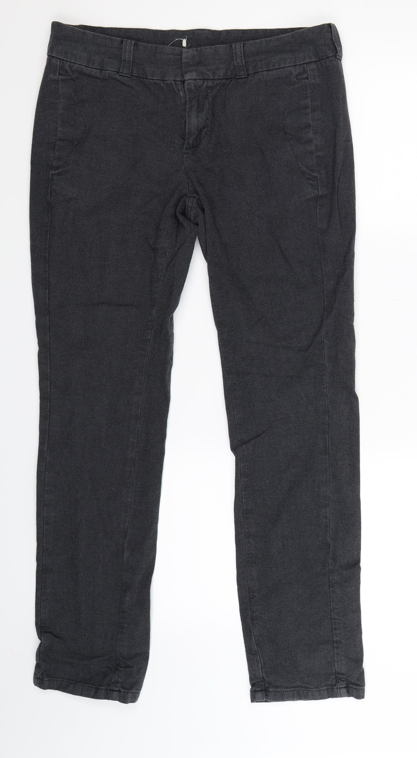 Womens UK Size 32 in Preworn Slim Fit Chino Grey Trousers