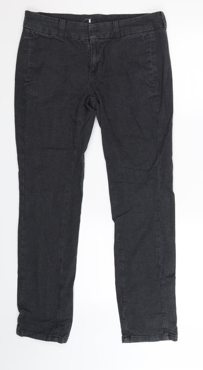 Womens UK Size 32 in Preworn Slim Fit Chino Grey Trousers