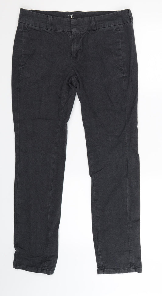 Womens UK Size 32 in Preworn Slim Fit Chino Grey Trousers
