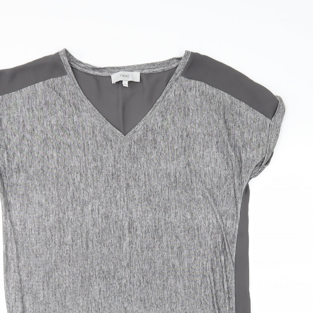 Womens UK Size 8 NEXT Grey Basic T-Shirt