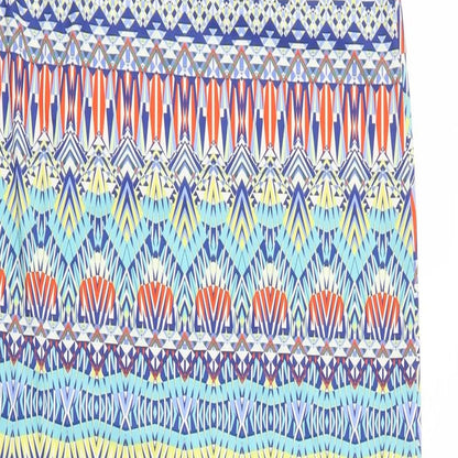 high rose Womens Blue Geometric  Maxi  Size S