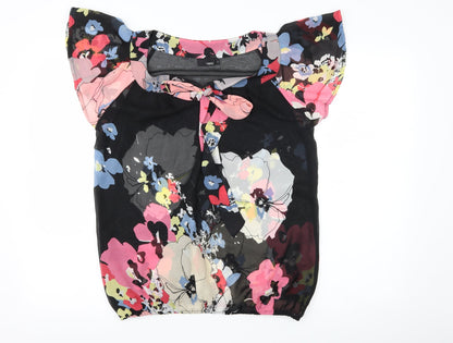 Womens UK Size 12 NEXT Black Basic Blouse