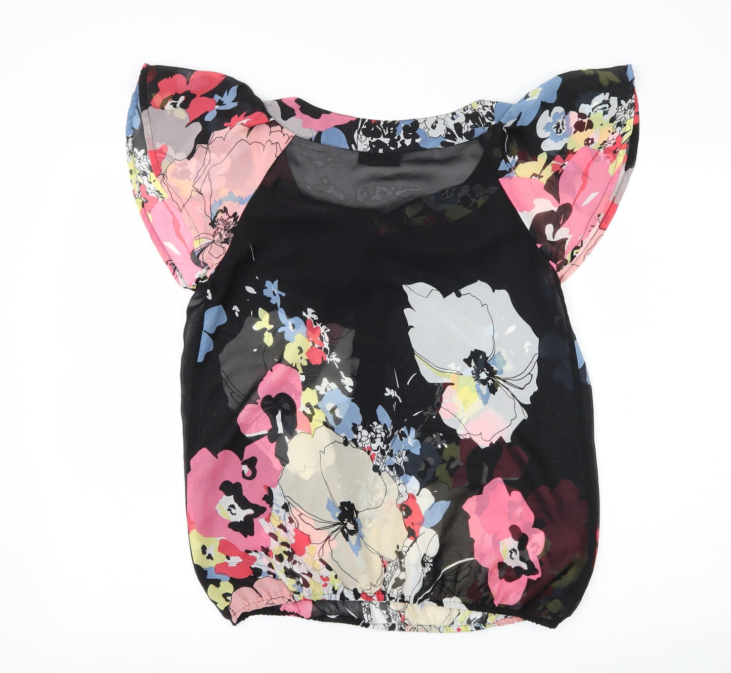 Womens UK Size 12 NEXT Black Basic Blouse