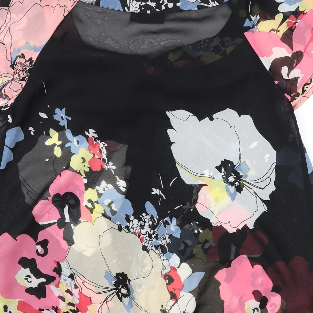 Womens UK Size 12 NEXT Black Basic Blouse