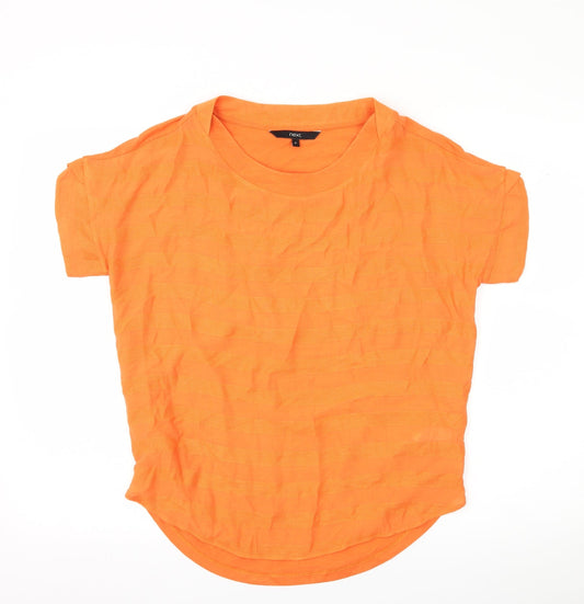 Womens UK Size 8 NEXT Orange Basic T-Shirt