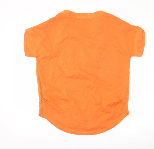 Womens UK Size 8 NEXT Orange Basic T-Shirt