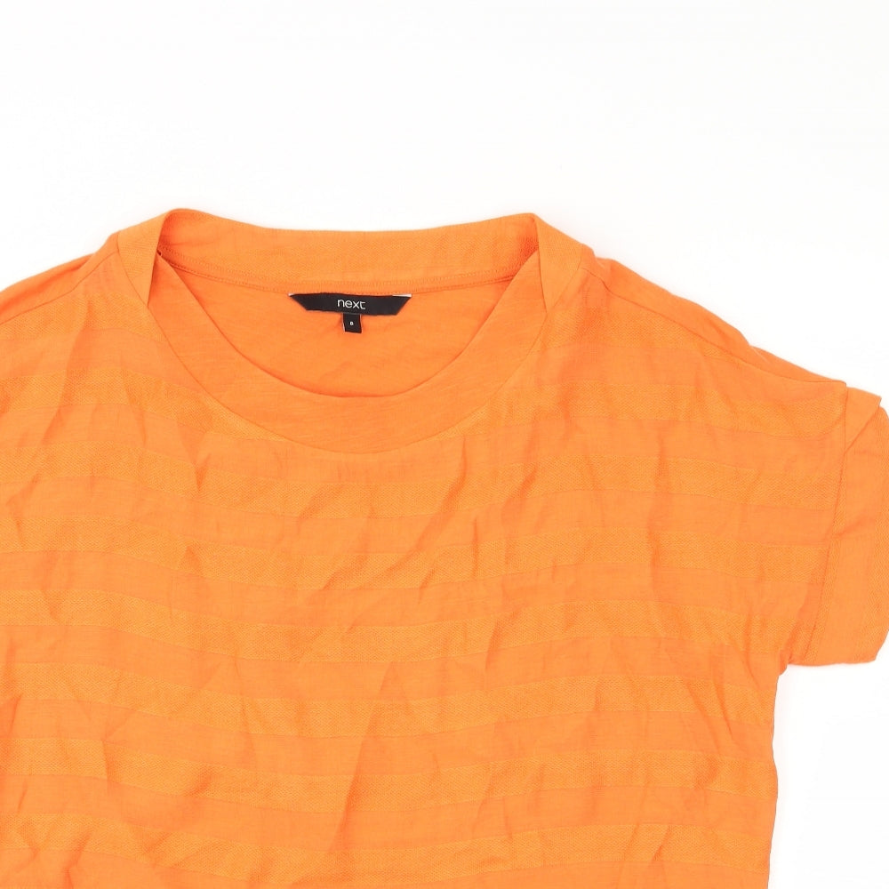 Womens UK Size 8 NEXT Orange Basic T-Shirt