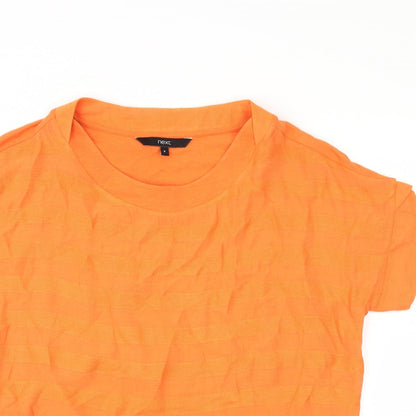 Womens UK Size 8 NEXT Orange Basic T-Shirt