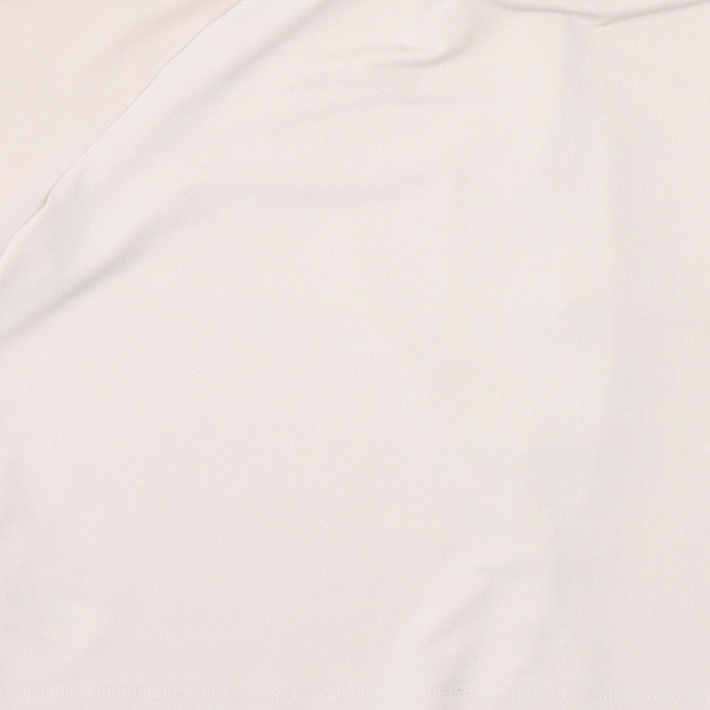 Womens UK Size 12 NEXT Pink Basic Button-Up