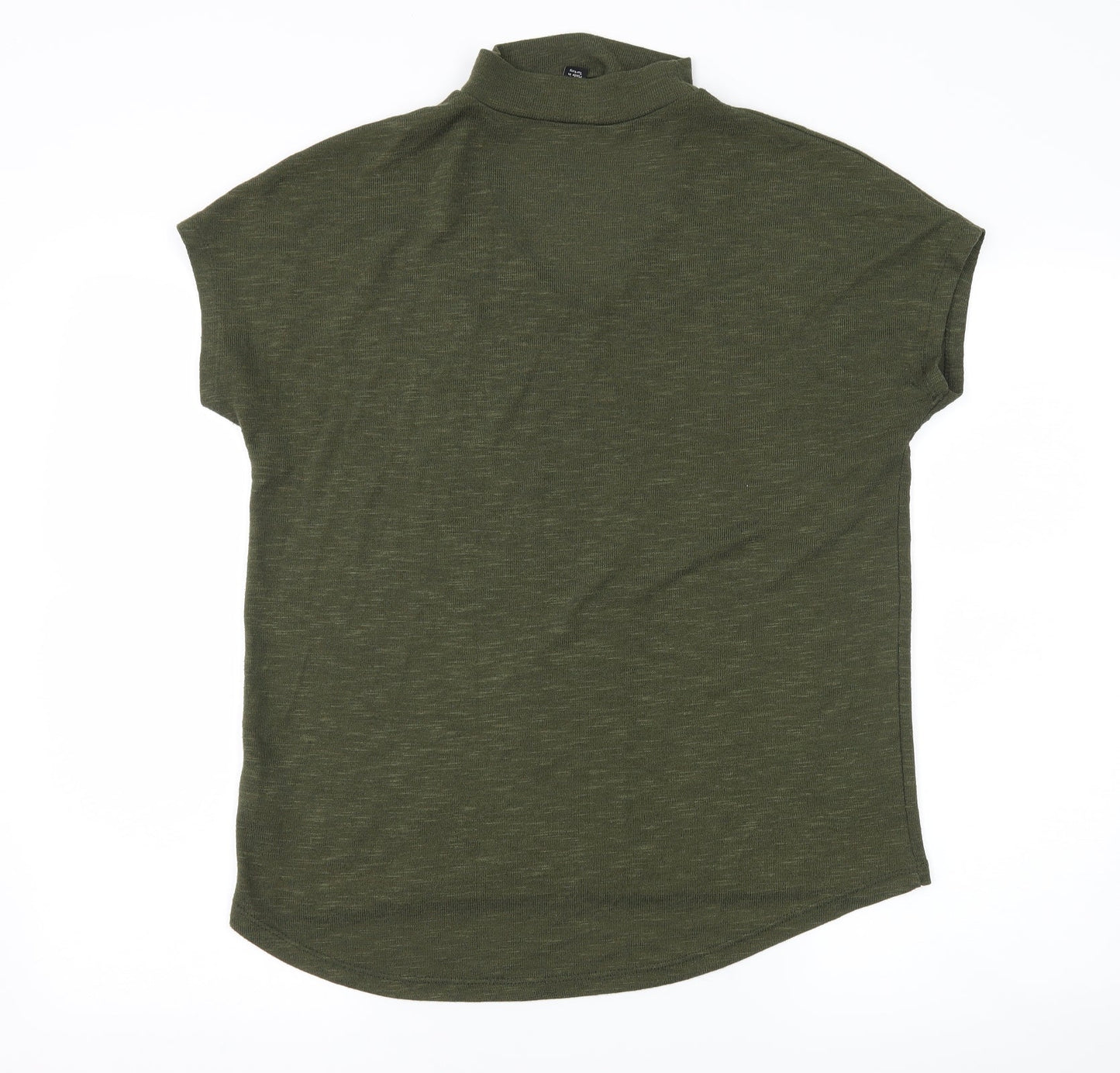 Womens UK Size 10 New Look Green Basic T-Shirt