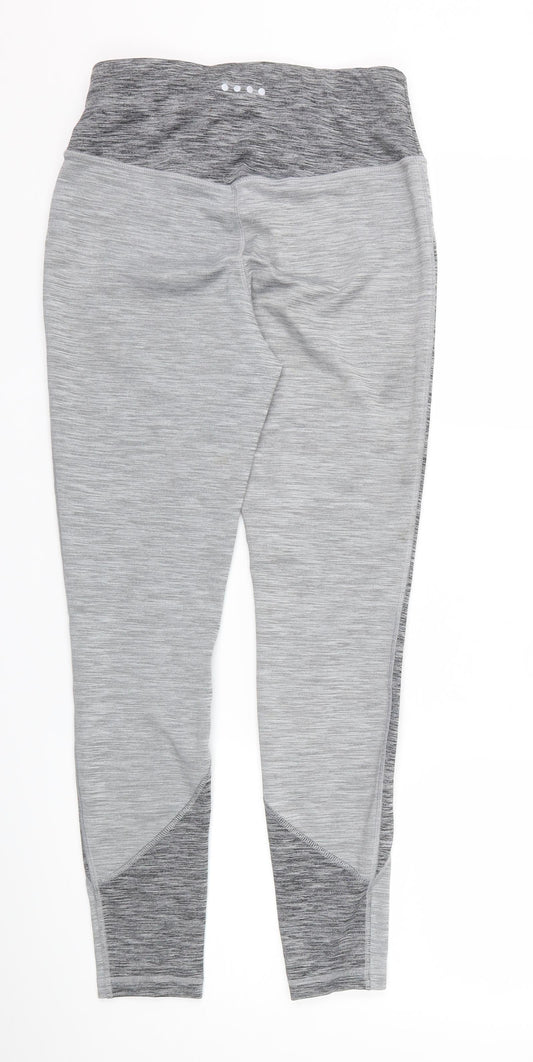 Matalan Womens Grey   Compression Leggings Size 10 L25 in
