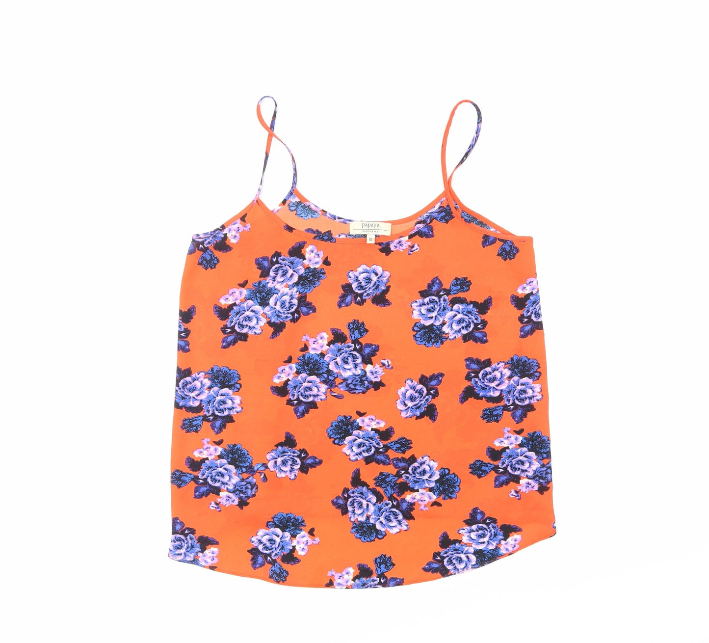papya Womens Multicoloured Floral  Basic Blouse Size 10